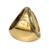Diamond 0.50ct 1910 Half Sovereign Ring in 9K and 22K Yellow Gold