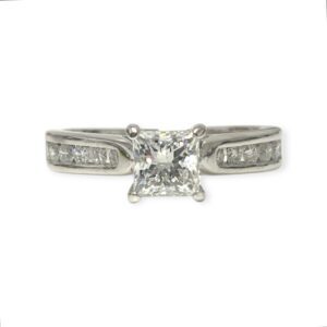 Diamond 0.76ct Ring in 14K White Gold