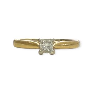 Diamond 0.15ct Ring in 18K Yellow Gold