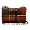 Prada Saffiano Tartin Plaid Flap Bag
