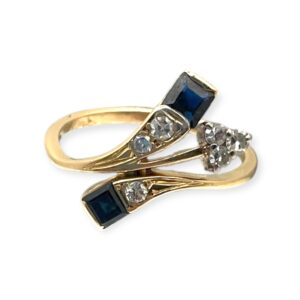 Diamond 0.15ct Ring in 18k Yellow Gold