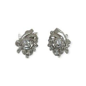 Diamond 0.30cts Earrings In 18K White Gold