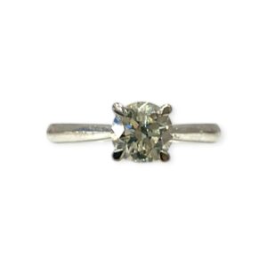 Diamond 1.00cts Ring In 18K White Gold