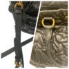 Prada 2 Way Nappa Gauffre Black Leather Bag