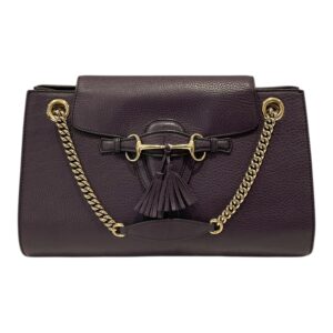 Gucci Emily Chain Flap Purple Bag