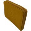 CHANEL VINTAGE COIN PURSE YELLOW CAVIER LEATHER