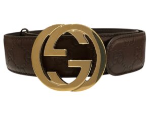 Gucci GG Guccissima Belt Brown