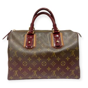 Louis Vuitton Speedy 30 Burgundy Limited Edition Handbag