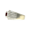 Ruby And Diamond 0.50ct Ring In 9K White Gold