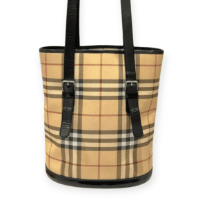 Burberry Nova Check Bucket Shoulder Bag