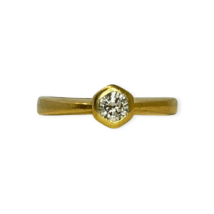 Diamond 0.25ct Ring in 18K Yellow Gold