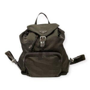 Prada Nylon Backpack Khaki Bag