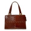 Saint Laurent Croc Embossed Patchwork Hnadbag