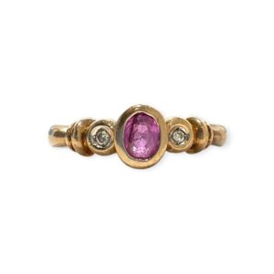 Diamond 0.05cts Ring In Yellow Gold