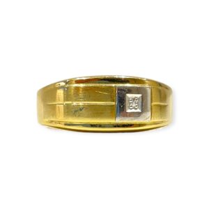 Diamond 0.02cts Ring In 9K Yellow Gold