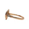 Diamond 0.41cts Saphire Ring In 14k Rose Gold