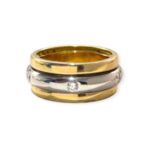 Diamond 0.30ct Ring in 18k Yellow and White Gold