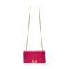 Fendi Embossed Leather Chain Wallet