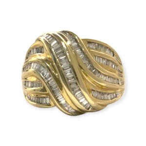 Diamond 1cts Ring In 9K Yellow Gold
