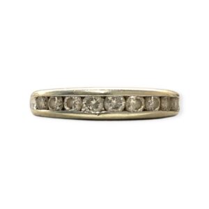 Diamond 0.2cts Ring In 9K White Gold