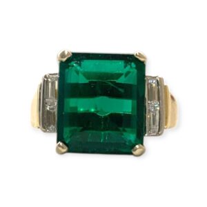 Diamond 0.3cts Ring In 18K Yellow Gold