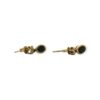 Quartz And Diamond 0.02cts Earrings In 9K Yellow Gold