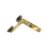 Quartz And Diamond 0.45cts Ring In 18K Yellow Gold