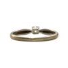 Diamond 0.1cts Ring In 10K White Gold
