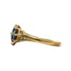 Quartz And Diamond 0.01cts Ring In 9K Yellow Gold