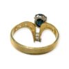 Quartz And Diamond 0.45cts Ring In 18K Yellow Gold