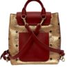 MCM Visetos Essential Drawstring Leather Coated Canvas Backpack