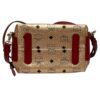 MCM Visetos Essential Drawstring Leather Coated Canvas Backpack