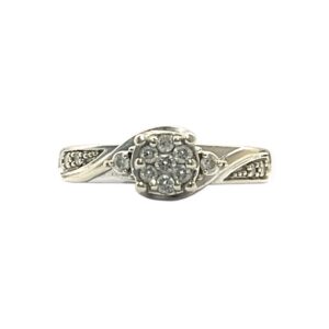DIamond 0.20cts Ring in 10K White Gold