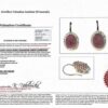 Ruby & Diamond 0.78cts Earrings in 14K Yellow Gold