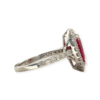 Ruby and Diamond 0.65ct Ring in 14k White Gold
