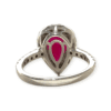 Ruby and Diamond 0.65ct Ring in 14k White Gold