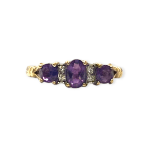 Diamond 0.02ct Ring in 9K Yellow Gold