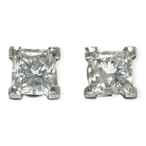 Diamond 2.00cts Stud Earrings in 18k White Gold
