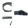 Fendi Blue and Grey Calf Belt