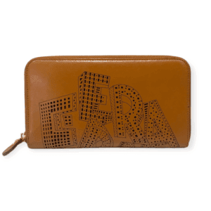 Salvatore Ferragamo Brown Long Wallet