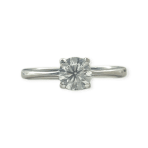 Diamond 0.6cts Ring In 18K White Gold