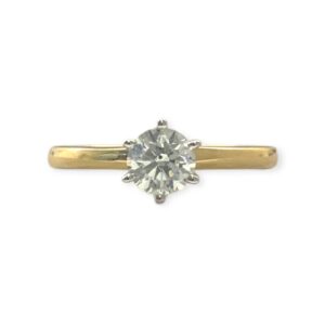 Diamond 0.50ct Ring In 18K Yellow Gold