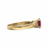 Quartz and Diamond 0.18cts Ring In 9K Yellow Gold
