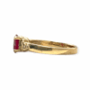 Quartz and Diamond 0.18cts Ring In 9K Yellow Gold