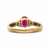 Quartz and Diamond 0.18cts Ring In 9K Yellow Gold