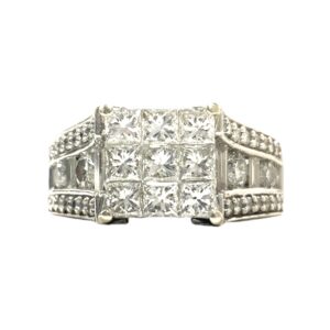 Diamond 1.30ct Ring in 14k White Gold