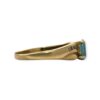 Topaz & Diamond 0.05 cts Ring in 9K Yellow Gold