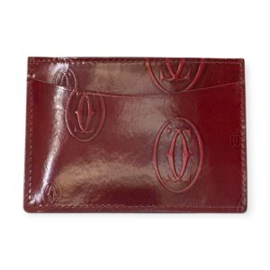 Cartier Burgundy Leather Cardholder
