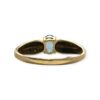 Topaz & Diamond 0.05 cts Ring in 9K Yellow Gold