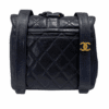 Chanel Vintage Leather Navy Blue Backpack